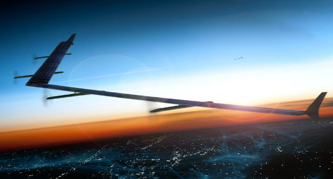 Breaking News: Internet.org presents its first offering,Aquila, solar powered air-craft,beams internet