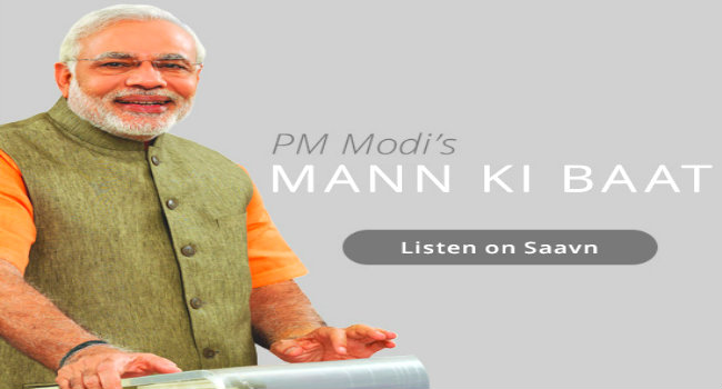 Indian PM Modi’s ‘Mann Ki Baat’ Available on Saavn App