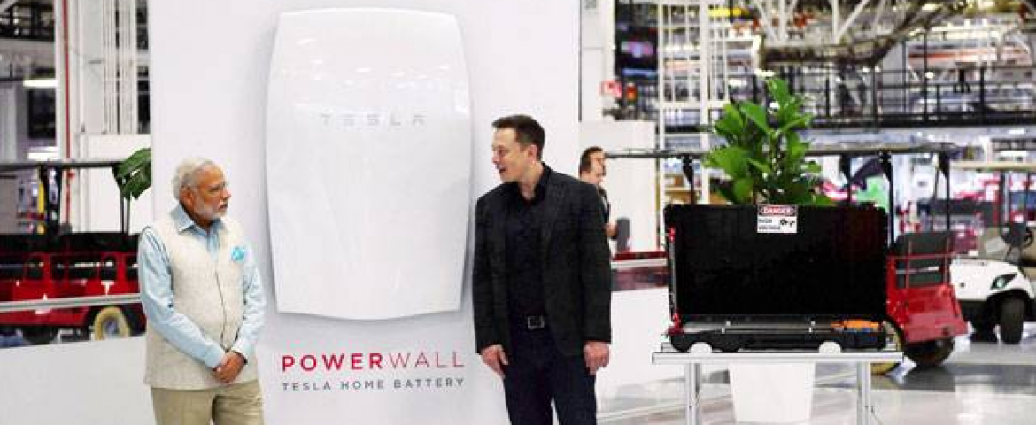 Solar batteries – The Surprising Reason on Why Indian PM Modi Visited Tesla