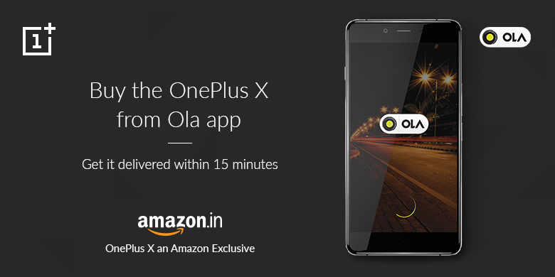 First-Of-Its-Kind Partnership In India – Buy Smartphone OnePlus X, Straight From The Ola App