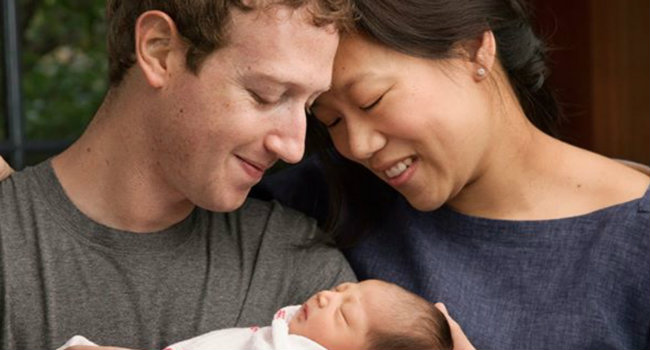 Mark Zuckerberg Uses Daughter’s Birth to Announce New Charity