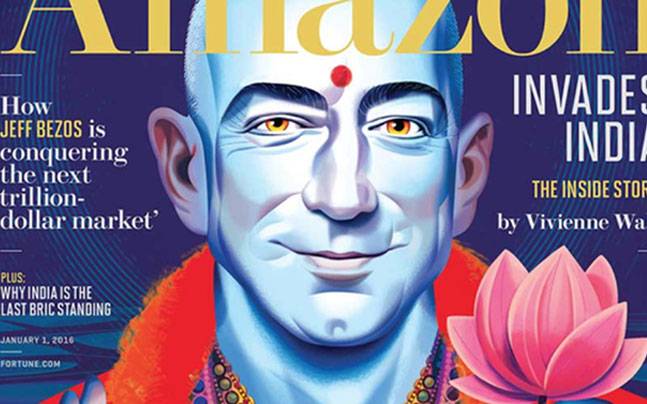 Jeff Bezos Shows as a Hindu God “Lord Vishnu” on Fortune Magazine Cover, Irks NRI