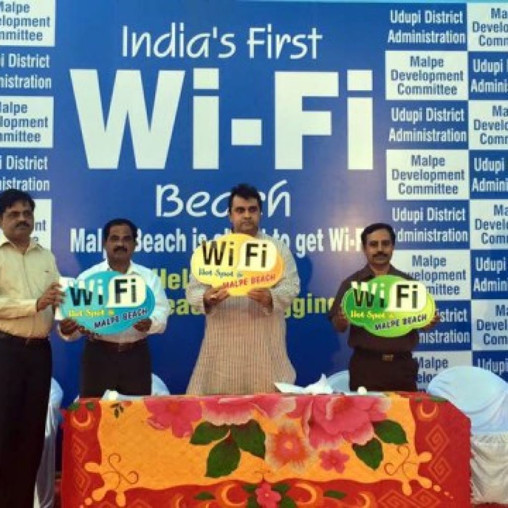 Malpe india's first wifi beach