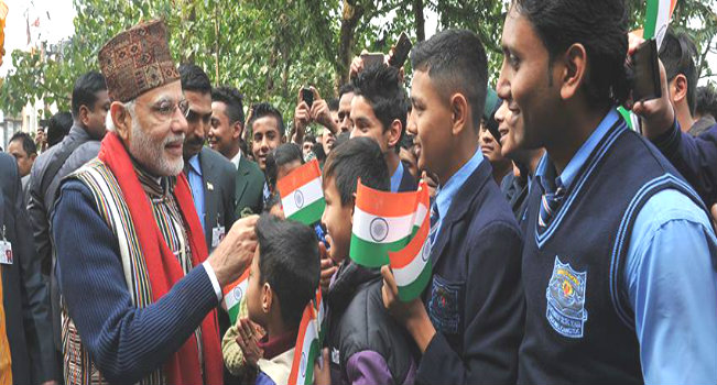 Indian PM Narendra Modi Communicating With Young India