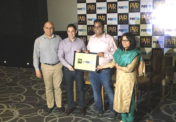 Paytm Ties up with PVR To Sell Movie Tickets