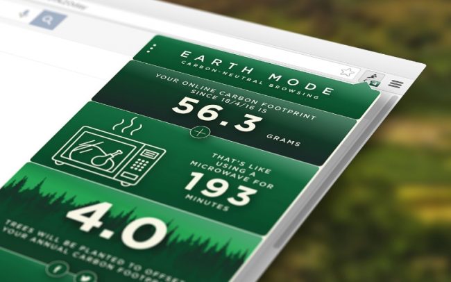 What’s the Cost of Surfing the Internet? ‘Earth Mode’ Browser Plug-in Will Tell You