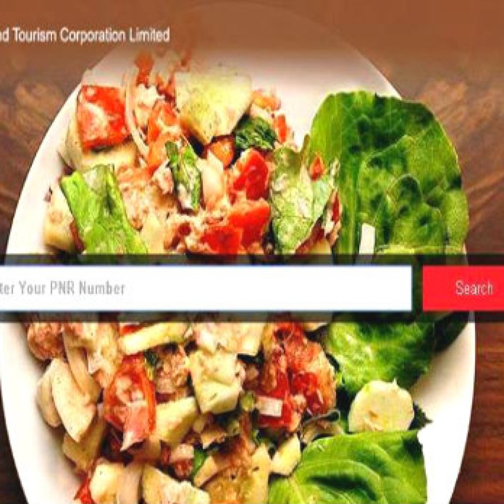 irctc online meal