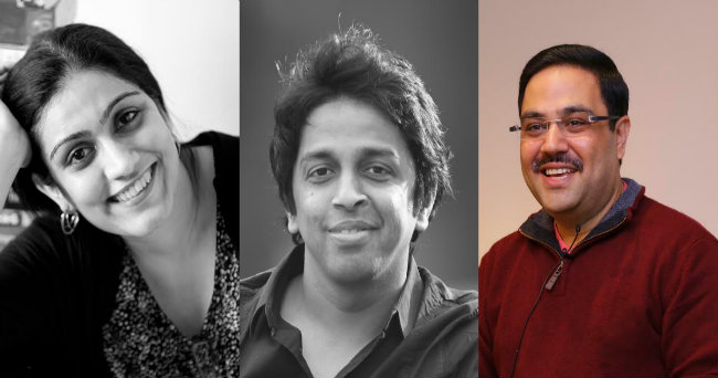 Ravi Subramanian, Enchantico’s Co- Founder and Chief Advisor, Sangram Surve, the Co-Founder and Chief Contagion Agent and Shalini Bajaj, the Co - Founder and Chief Delight Officer