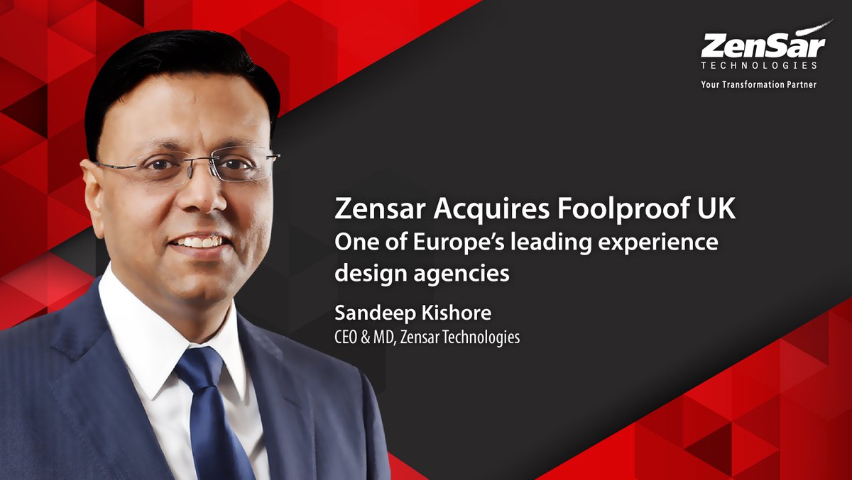 Zensar Technologies Acquires Design Agency Foolproof Ltd