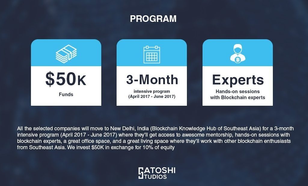 Satoshi Studios, South East Asia’s First Blockchain Incubator, Opens Applications for 1st Batch