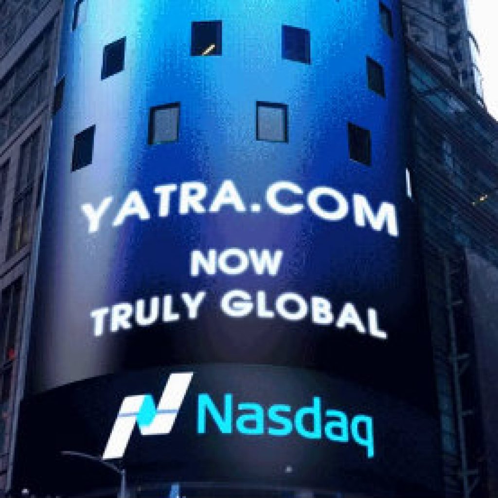 Yatra.com listed on nasdaq today