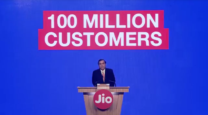 Reliance Jio Key Announcements- 100 Million Users, Jio Prime Membership