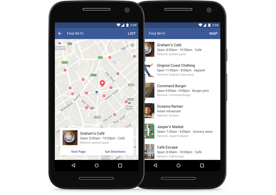 Facebook Expands its Find Wi-Fi Worldwide