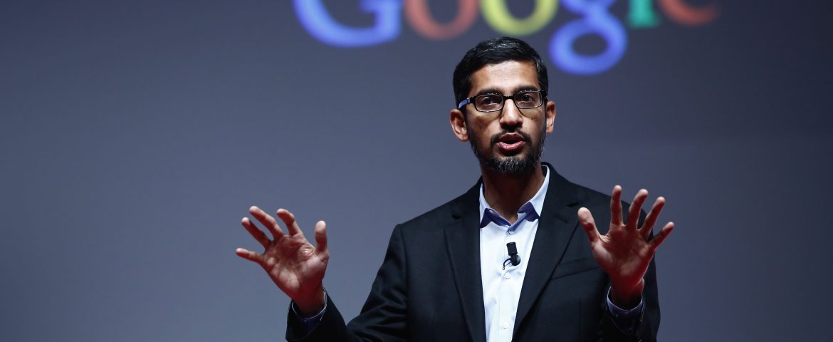 Google will never sell data to 3rd parties: Sundar Pichai, Google CEO