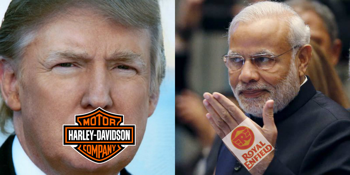 Trump’s Harley Davidson Vs Modi’s Royal Enfield- The Beginning of Motorcycle War