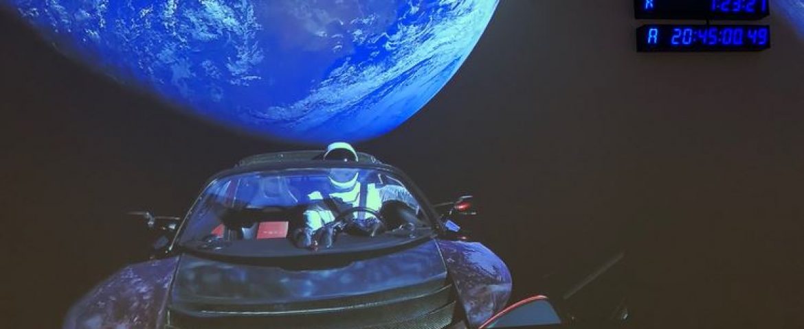 SpaceX launches Falcon Heavy with Elon Musk’s Tesla Car in it
