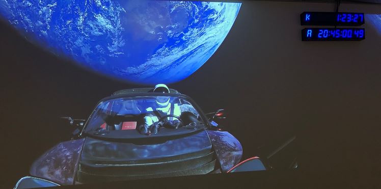 SpaceX launches Falcon Heavy with Elon Musk’s Tesla Car in it