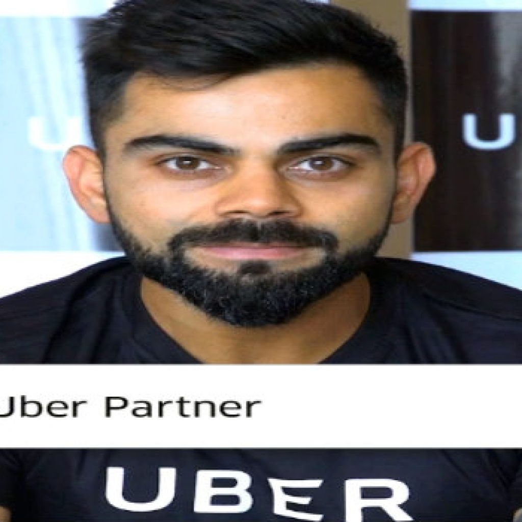 virat kohli becomes brand ambassador of Uber India