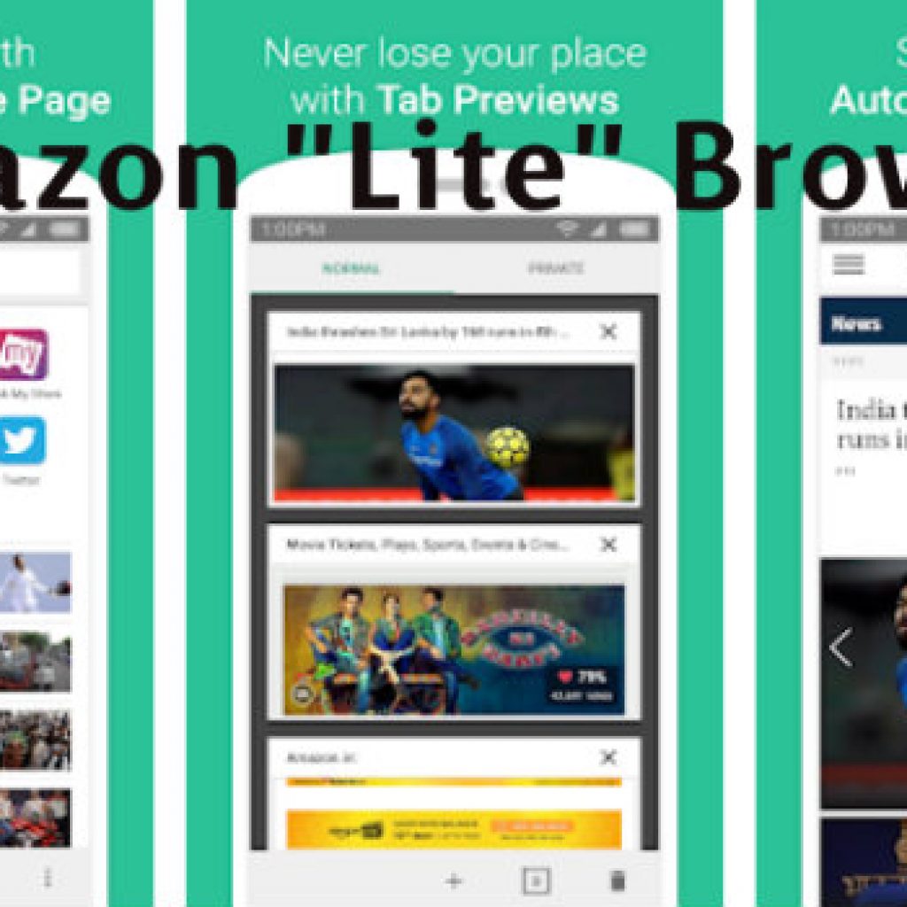 Amazon-Launches-a -Lite”-Web-Browser app-for-India