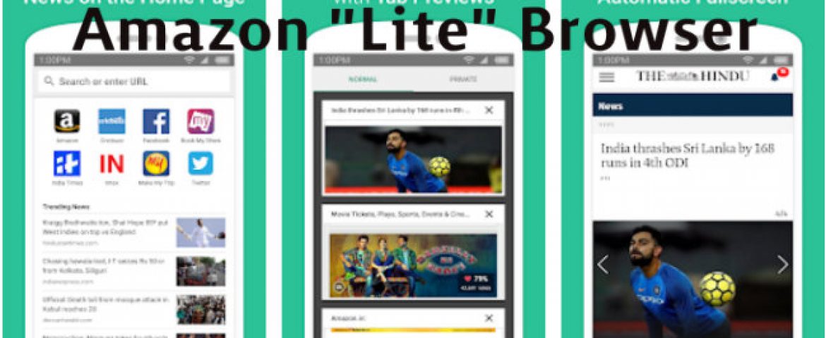 Amazon Launches a “Lite” Web Browser App for India