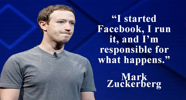 Mark Zuckerberg – “It Was My Mistake, I’m Sorry.”