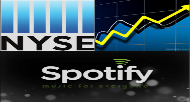 Spotify Shares Open at $165.9 after unusual debut listing on NYSE