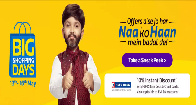 Flipkart Big Shopping Days: A Sneak Peek into Discounts, Deals and Biggest offers!