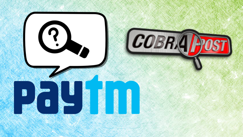 Cobrapost Sting Accuses Paytm for Sharing Data with PMO