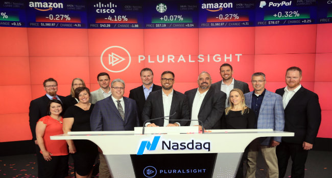 Online Education Company Pluralsight Marks a Debut on Nasdaq