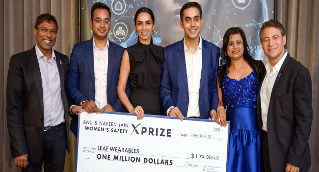 Delhi based Leaf Wearables Wins $1M Women’s Safety XPRIZE 