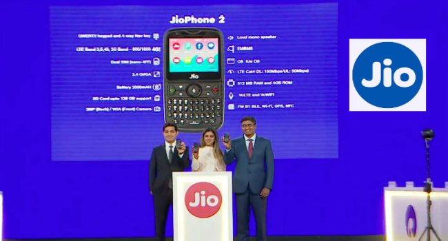 Reliance Jio Phone 2 Launches at Rs 2,999: Specifications and Plans