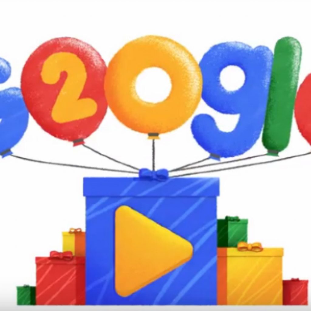 Google Celebrates its 20th Birthday with a Special Doodle