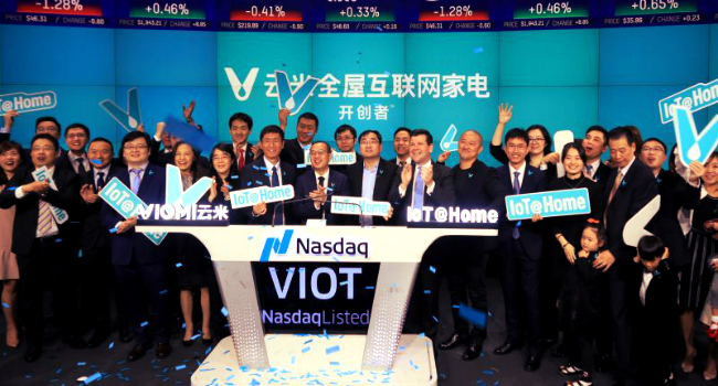 China’s Viomi Technology Raises $102.6 million on its Debut on Nasdaq