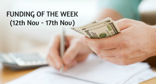 Top Five Funding of the Week (12th Nov – 17th Nov)