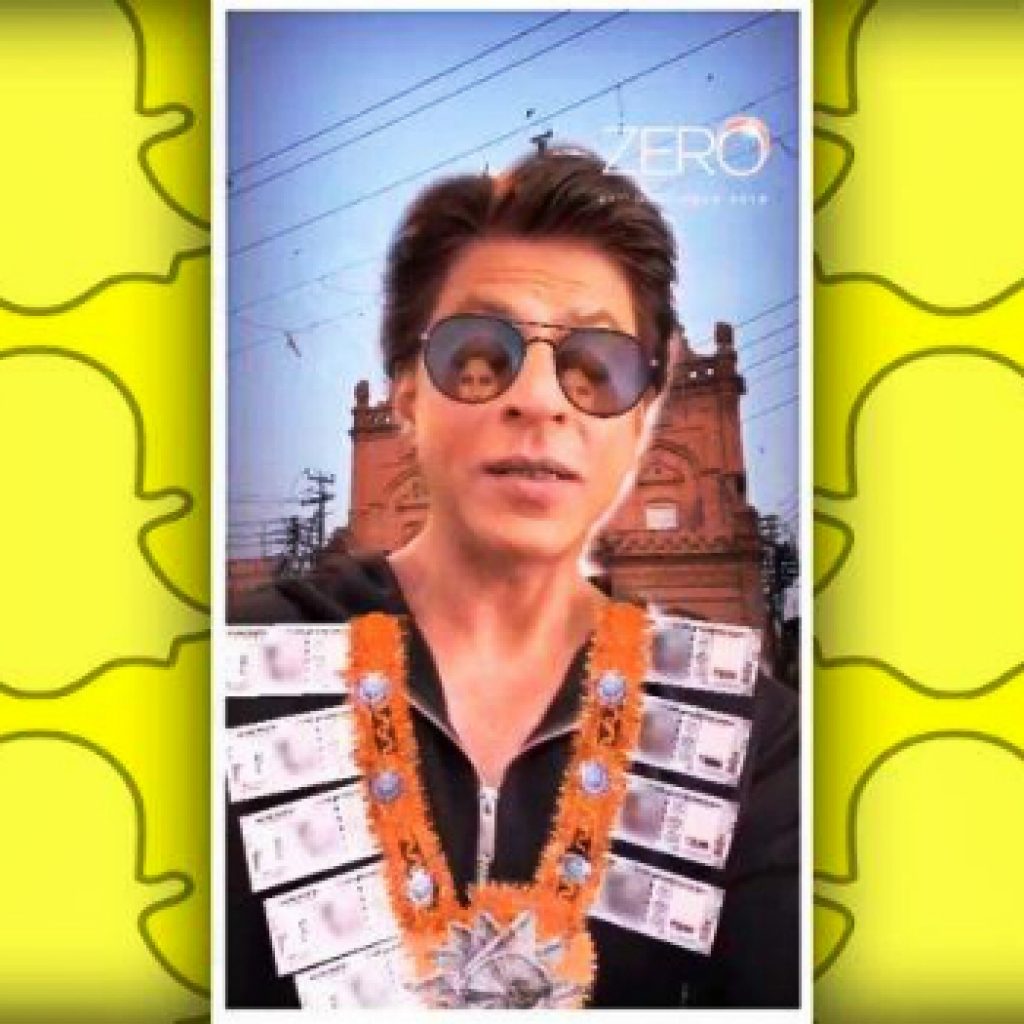 Snapchat Launches its First Indian Snap Lens for Shah Rukh Khan Starrer Movie