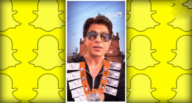 Snapchat Launches its First Indian Snap Lens for Shah Rukh Khan Starrer Movie