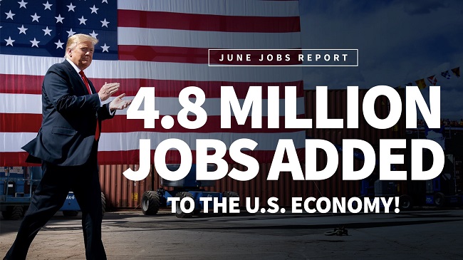 US added 4.8 million jobs in June, Unemployment Rate falls to 11.1%