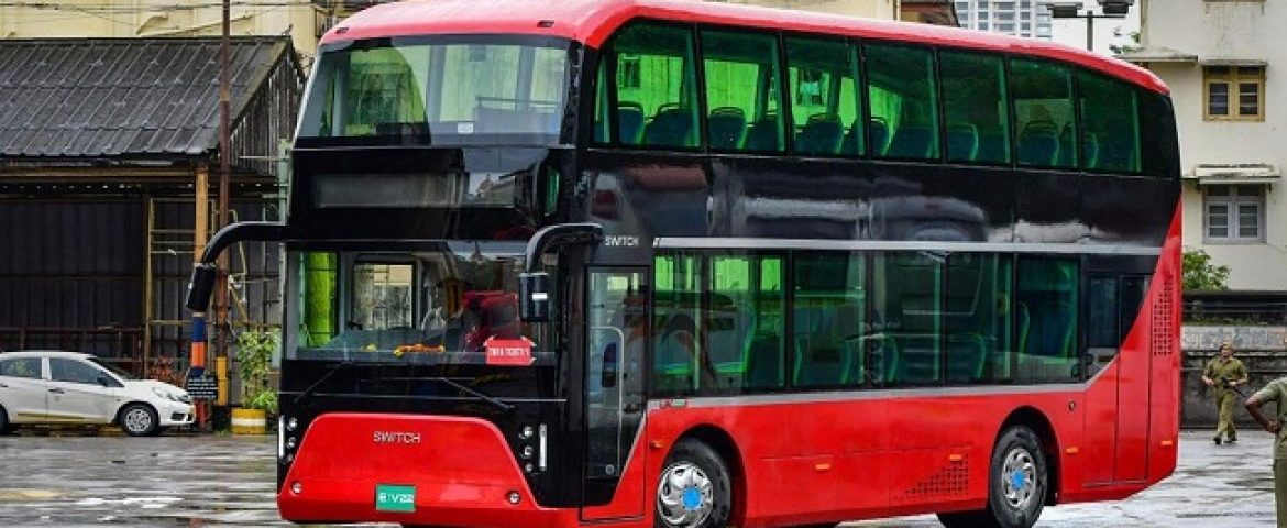 India’s first electric double decker AC bus unveiled by Switch Mobility