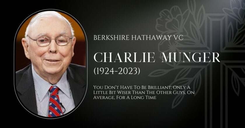 Financial World Legend Charlie Munger Passes Away at 99