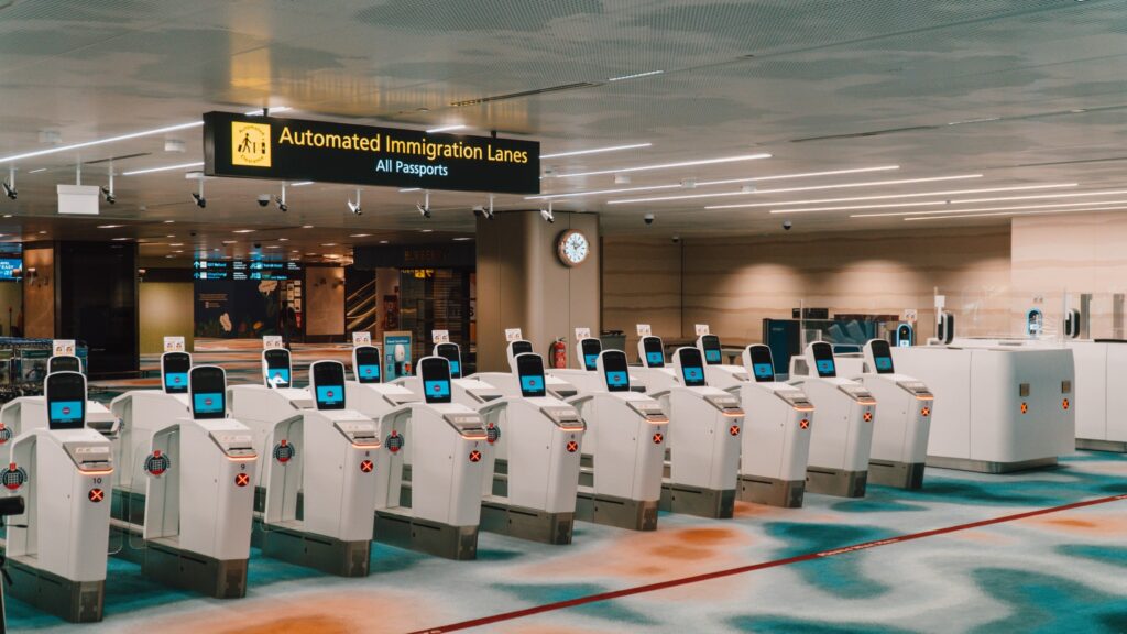 Automated Immigration Clearance Lanes at Changi Airport